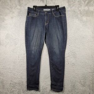 Denizen Levi's Modern Skinny Jeans Womens 10M Dark Wash Stretch Denim 34x28 *